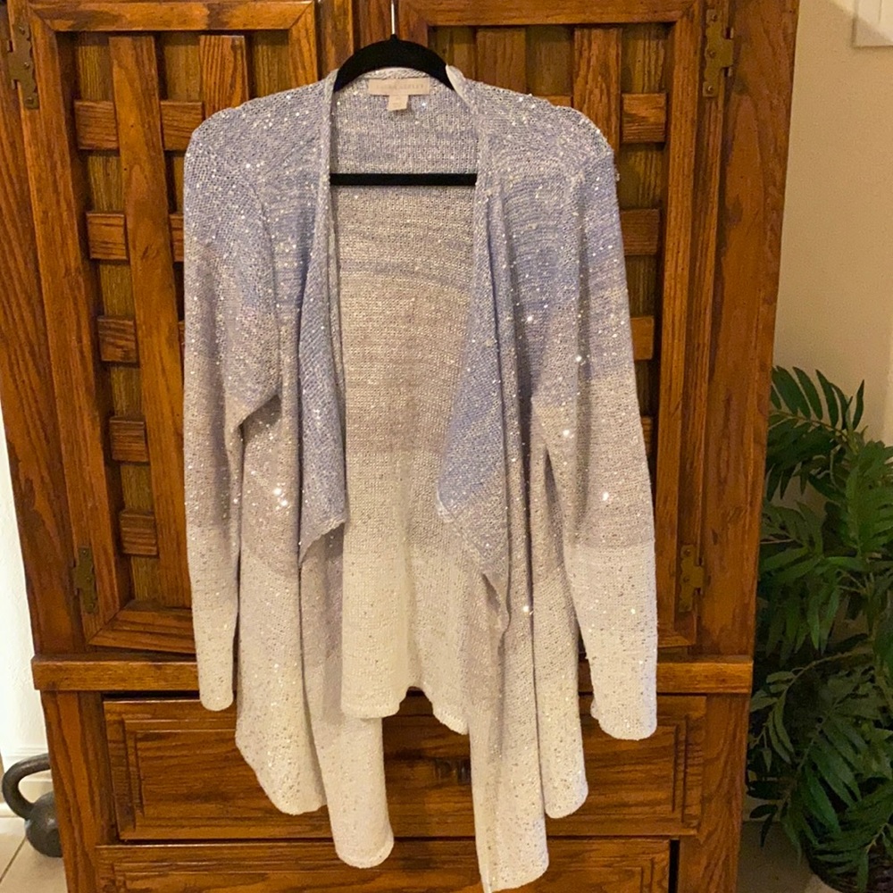 Blue&Grey Laura Ashley Sparkly Sequin Ombre Cardig